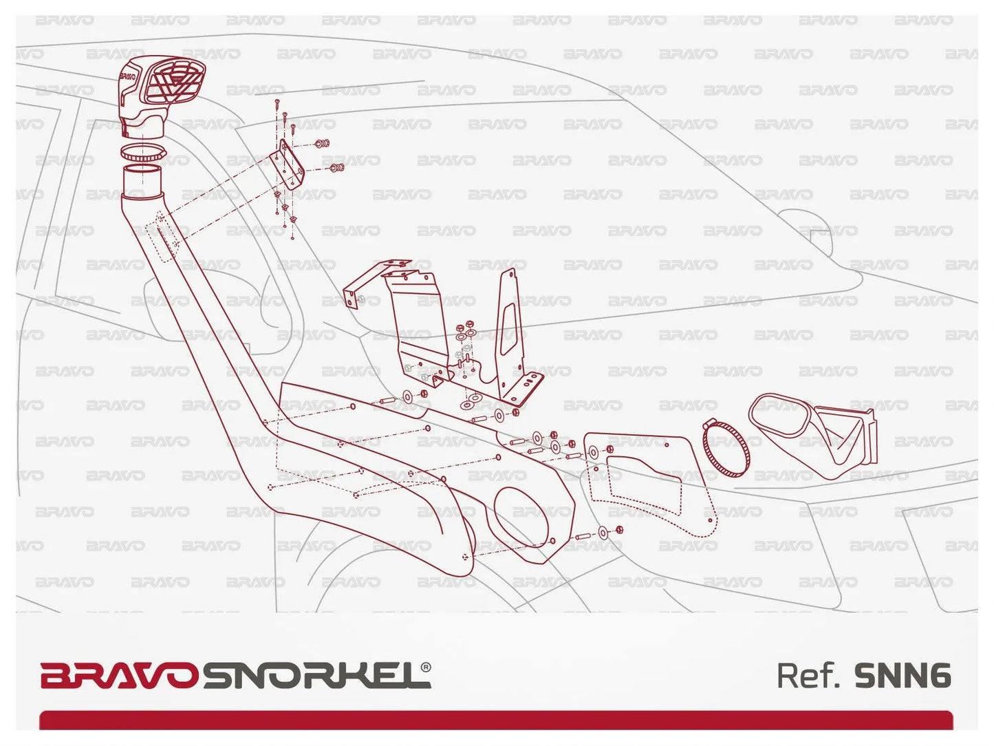 Snorkel Bravo 4x4 - Nissan Navara D23 NP300 2015+ sur Xperts4x4 Accessoires 4x4 Off-Road
