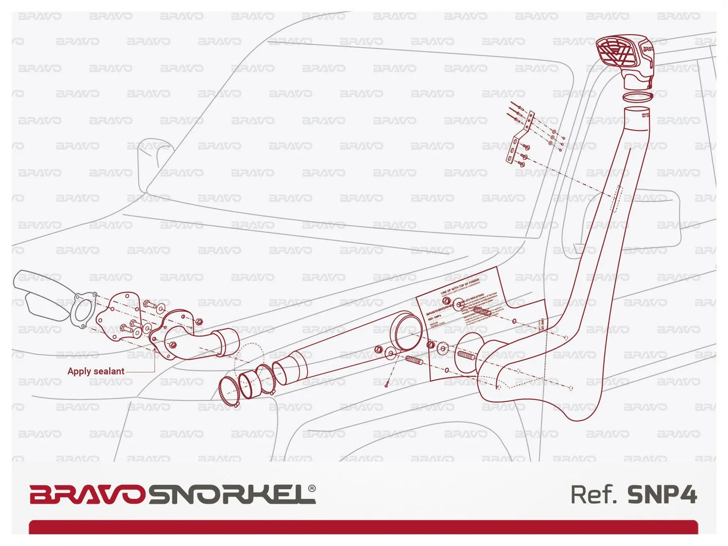 Snorkel Bravo 4x4 - Nissan Patrol Y61 sur Xperts4x4 Accessoires 4x4 Off-Road