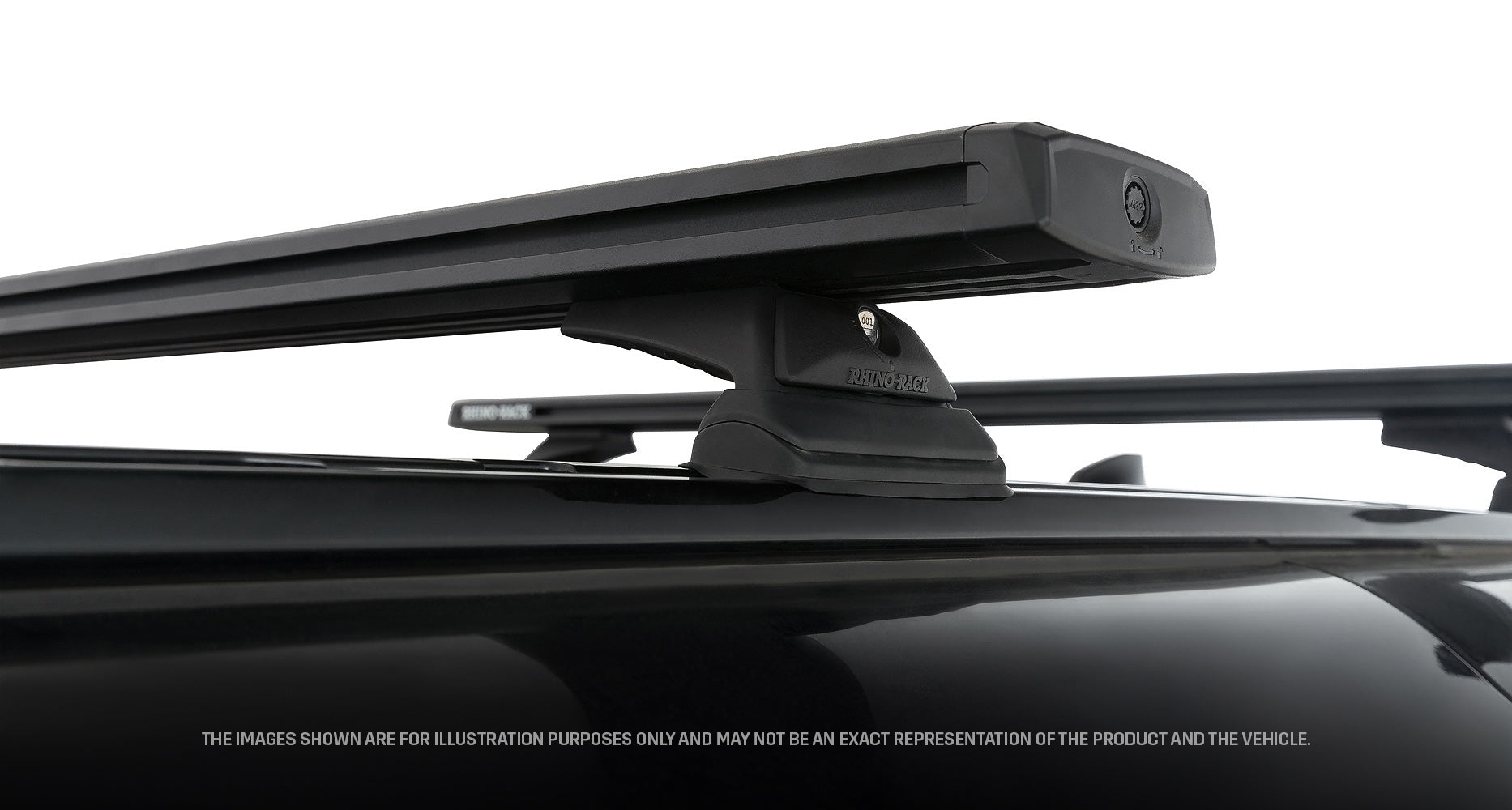 Kit de 3 barres de toit RHINO-RACK pour Land Rover Defender II 110 L663 2020+, longueur 1260 mm, fixation robuste et durable.