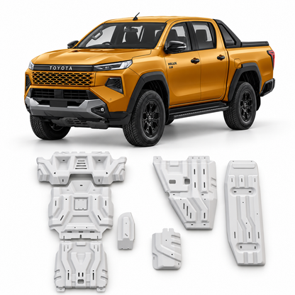 Kit 5 blindages aluminium 6 mm Toyota Hilux Travo 2026+ – RIVAL4X4
