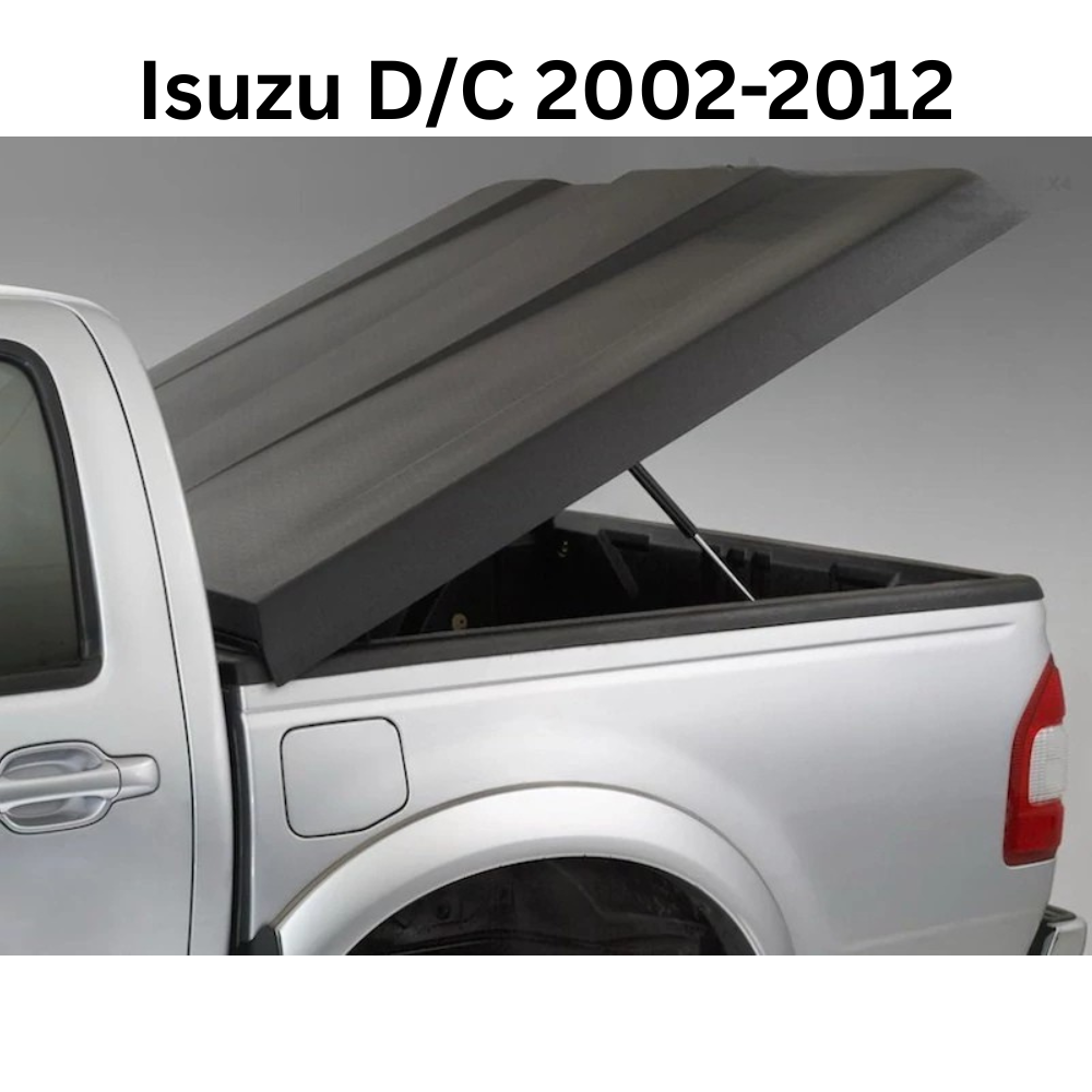 Couvre benne Aeroklas Speed en double coque ABS noir grainé pour double cab, protection robuste pour la benne.