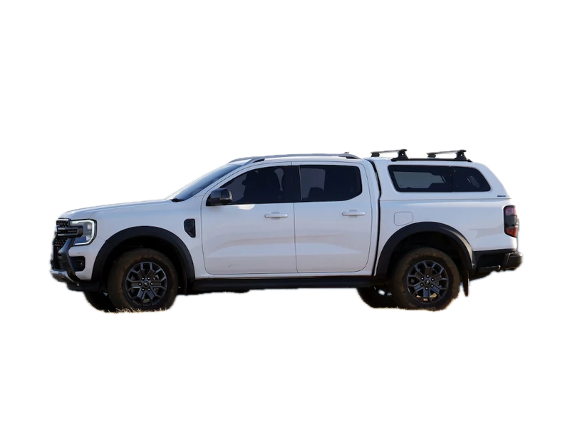 Barres de toit Aeroklas pour Hardtop Double Cabine, kit de barres de toit robustes et durables pour véhicule utilitaire.