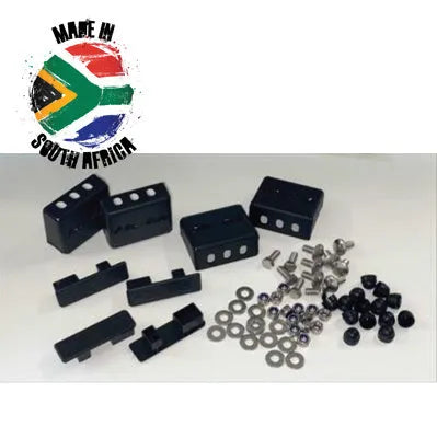 Kit de 2 barres de toit en aluminium Alu-Cab, fixation robuste pour porte-bagages ou racks de toit.