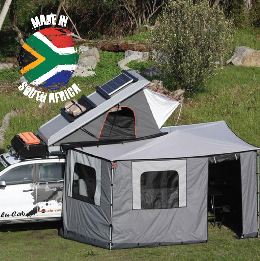 Parois pour auvent Alu-Cab Shadow 2,5 m, murs latéraux en aluminium pour auvent de véhicule tout-terrain.