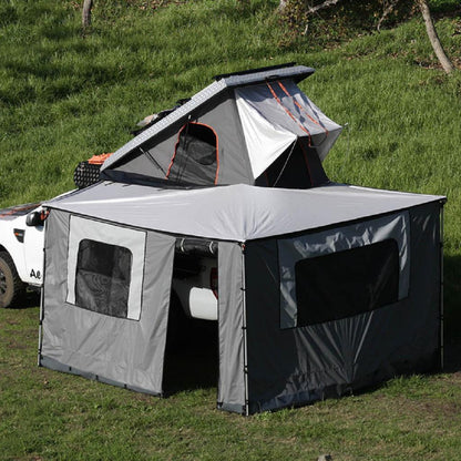 Parois pour auvent ALU-CAB Shadow 2,5m, murs latéraux en aluminium pour auvent de camping ou véhicule.