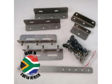 Supports universels auvent Alu-Cab en acier inoxydable, accessoire robuste pour fixation d'auvent avec rotation à 270°.
