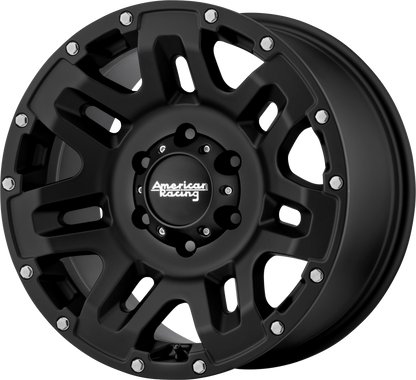 Jante American Racing AR200 noire 17 pouces, 8,5J, 6x139,7, ET0, CB106,25, pour véhicule tout-terrain ou voiture sportive