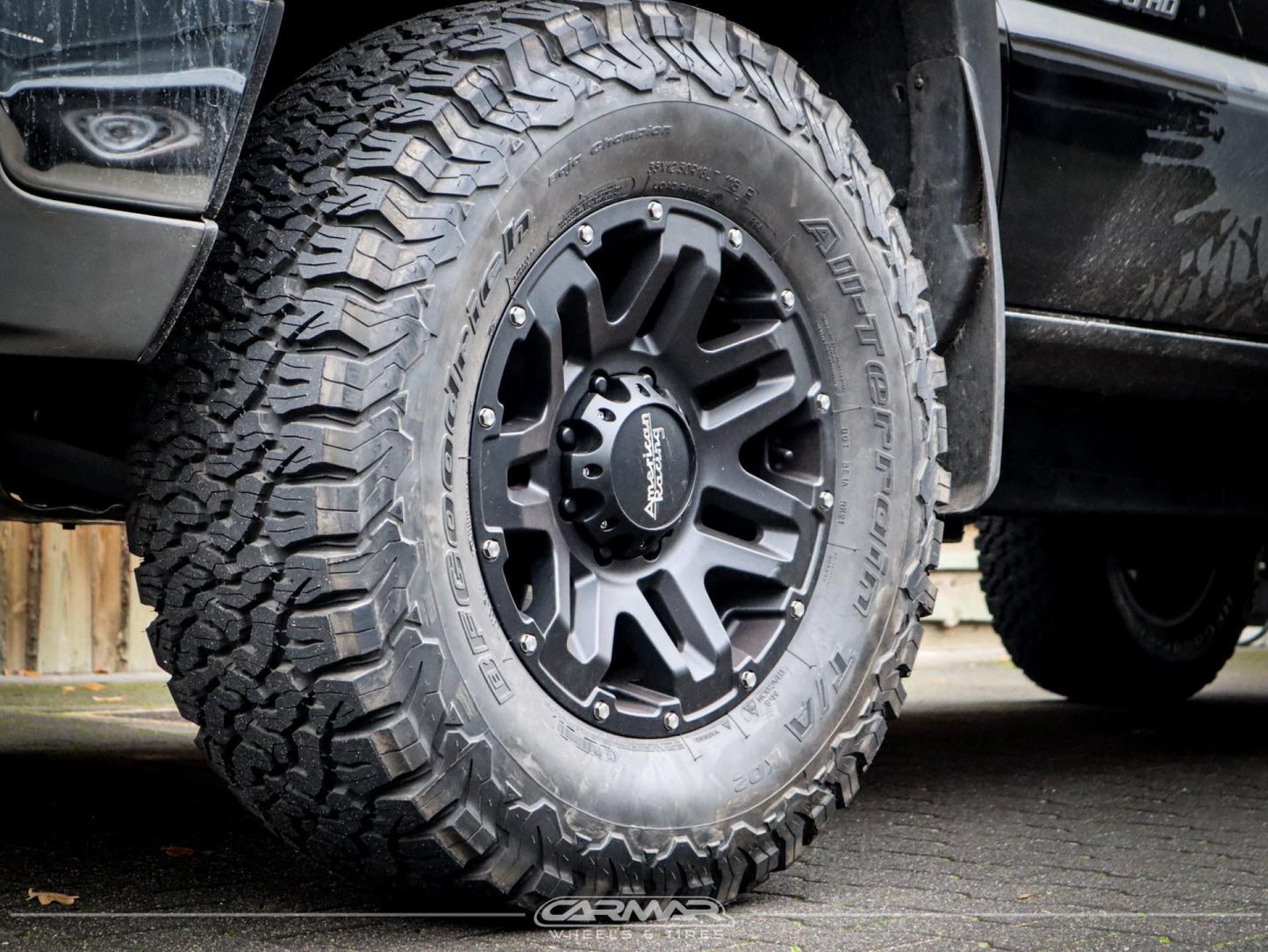 Jante American Racing AR200 noire 8,5x17 pouces, 6x139,7 mm, ET0, CB106,25, pour voiture.