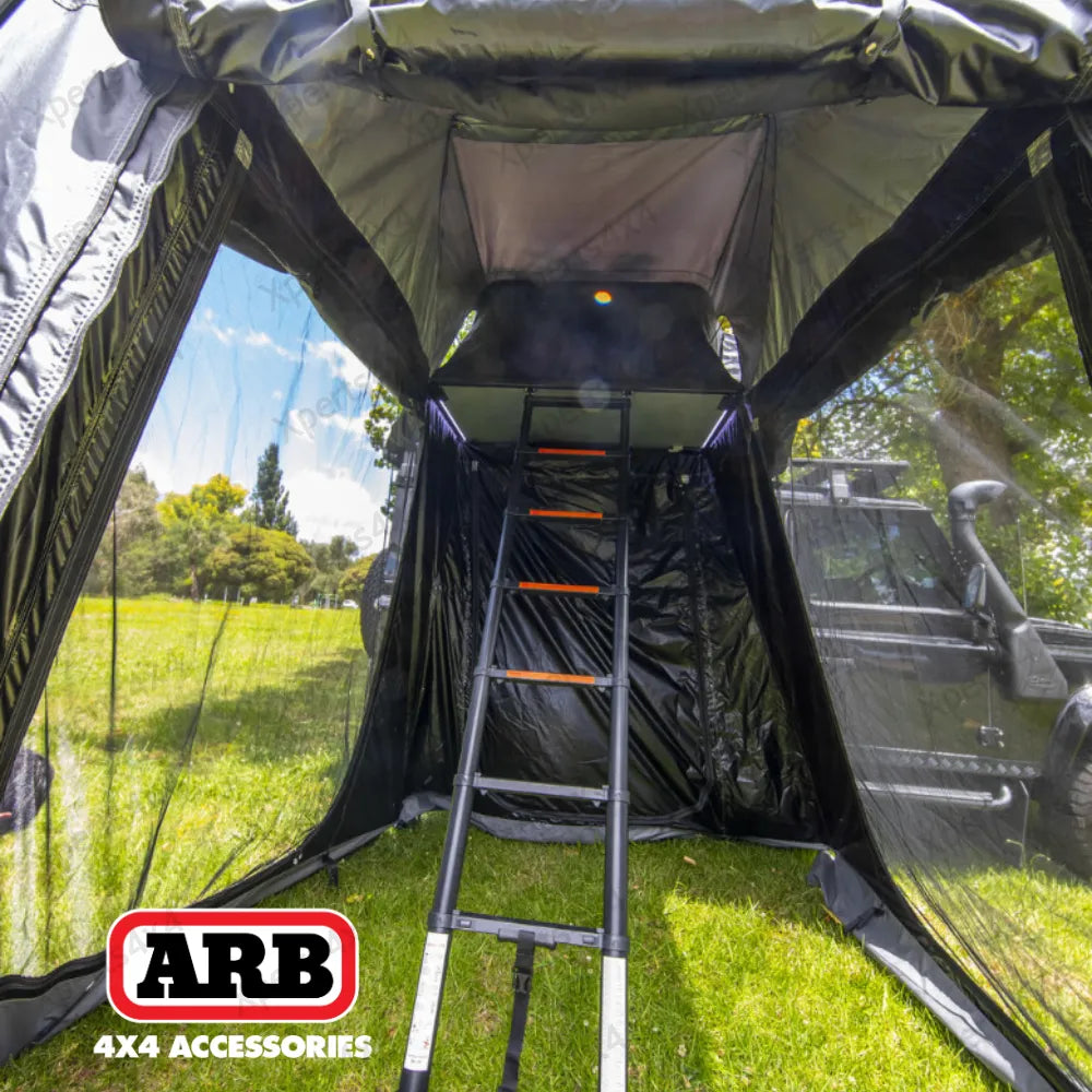 Annexe pour tente de toit ARB Esperance V2, extension en tissu avec fenêtres et ouverture zippée, pour camping en plein air.
