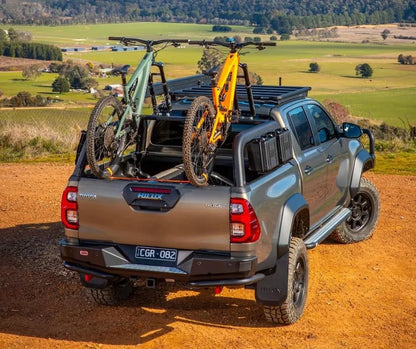 Support de benne ARB pour Toyota Hilux Revo 2016+ Double Cab, système de rangement robuste pour le toit.