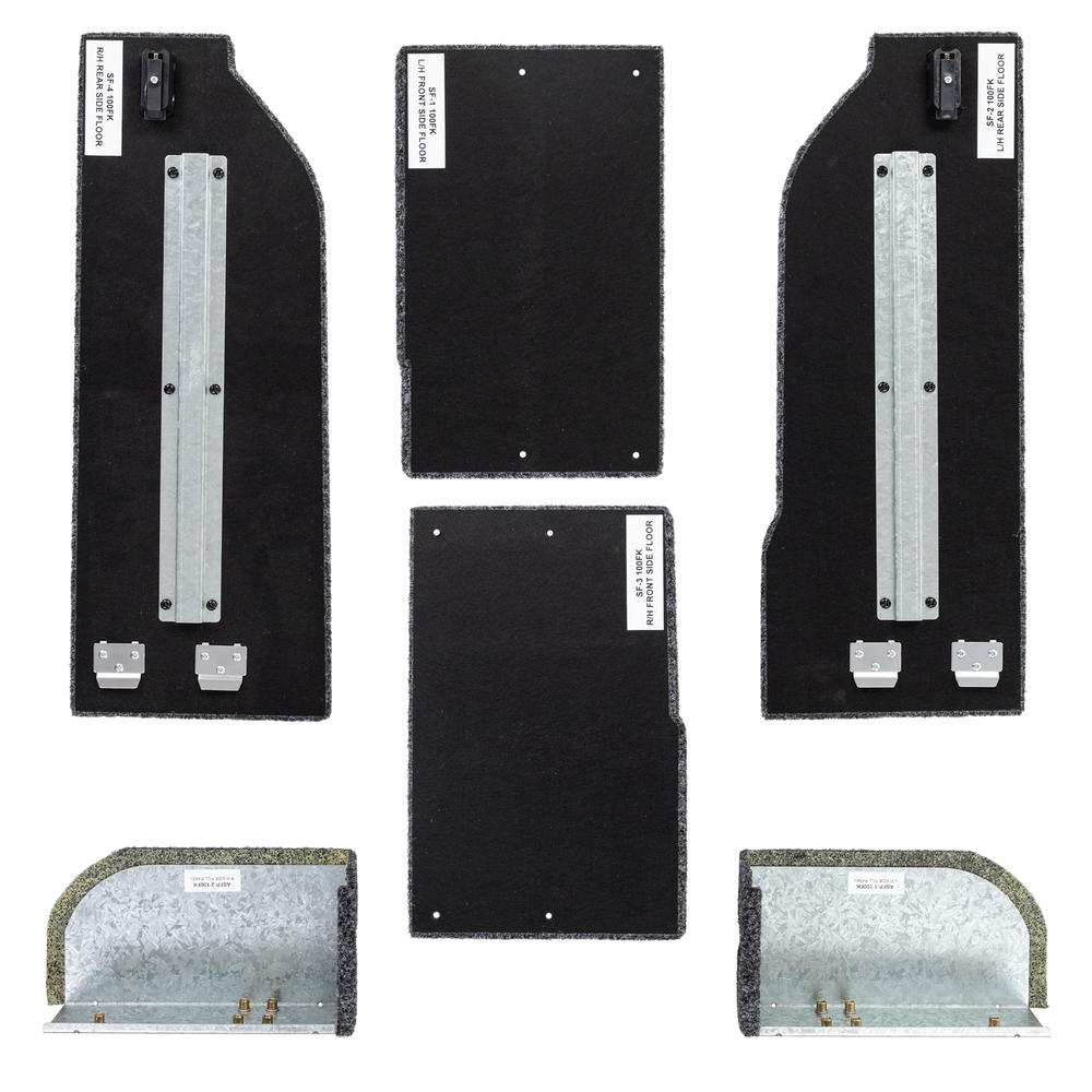 Habillages latéraux pour tiroirs ARB pour Land Cruiser HDJ100, accessoires robustes en métal pour rangement pratique.