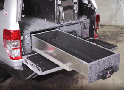 Module tiroir ARB pour cuisine coulissante, rangement 4x4, tiroirs en métal avec poignées pour organisation pratique.