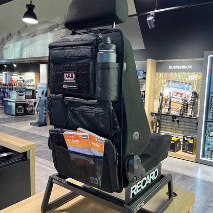 Sac de rangement ARB pour organisateur de siège ARB4x4, en tissu robuste avec poches pratiques pour accessoires.