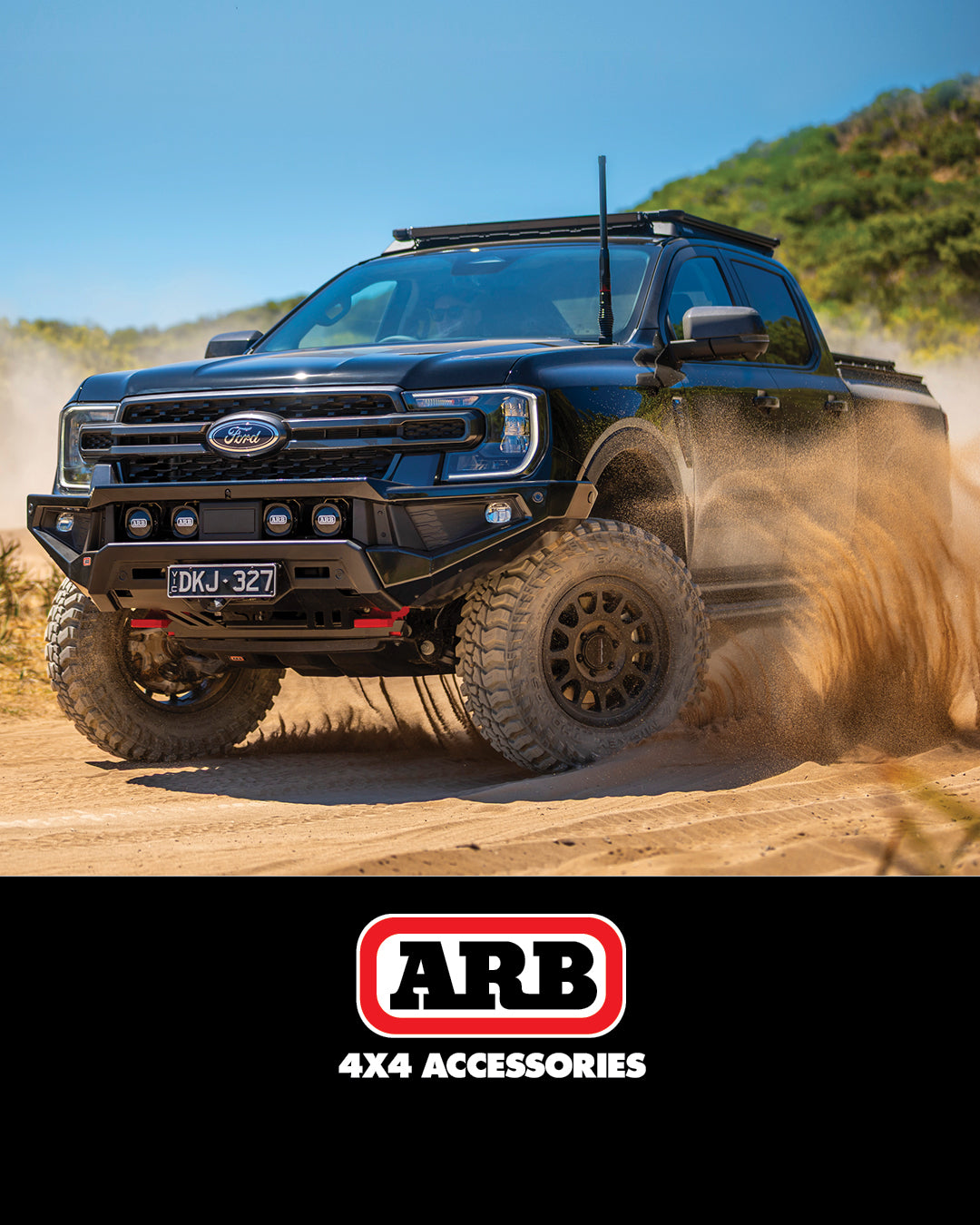 Pare-choc avant ARB Zenith pour Ford Ranger 2023+ avec barres de treuil, robuste et durable, montage sécurisé.