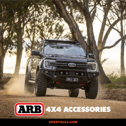 Pare-choc avant ARB Zenith pour Ford Ranger 2023+ avec winch-bar, robuste et design moderne, installé sur le véhicule.