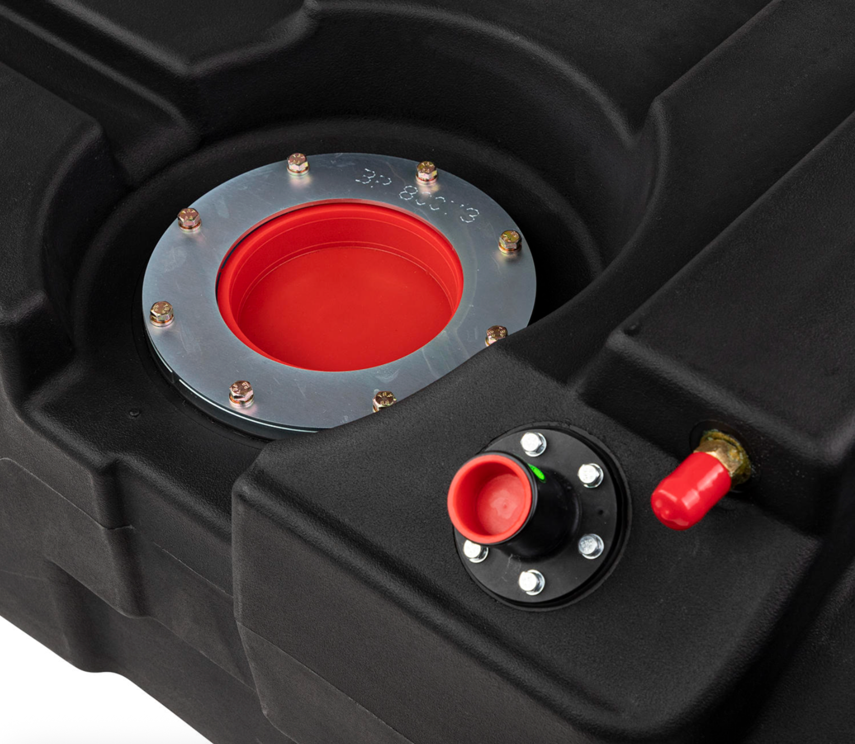 Réservoir de remplacement ARB Frontier 140L pour Isuzu Dmax 2012-2020, vue du produit avec connecteurs et capacité visible.
