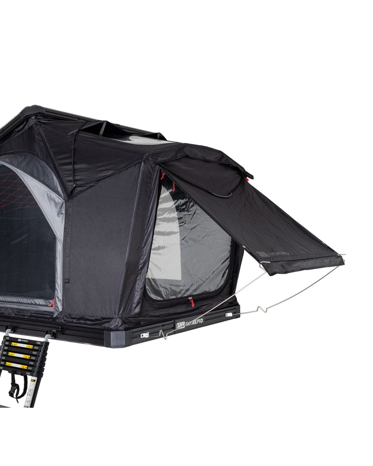 Tente de toit ARB Intrepid pour espace 4x4, dotée d'une structure robuste et d'un espace de couchage confortable, idéale pour l'aventure.