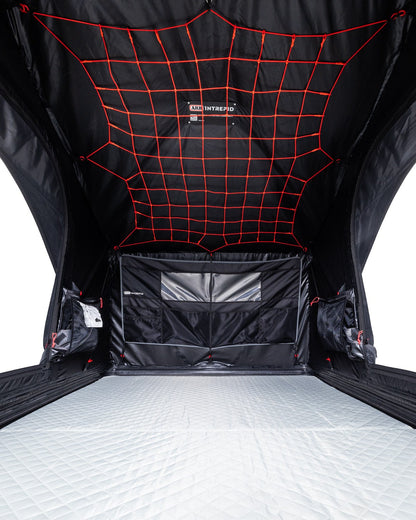 Tente de toit ARB Intrepid pour espace 4x4, tente de toit robuste avec fenêtre et matelas intégré pour camping outdoor.
