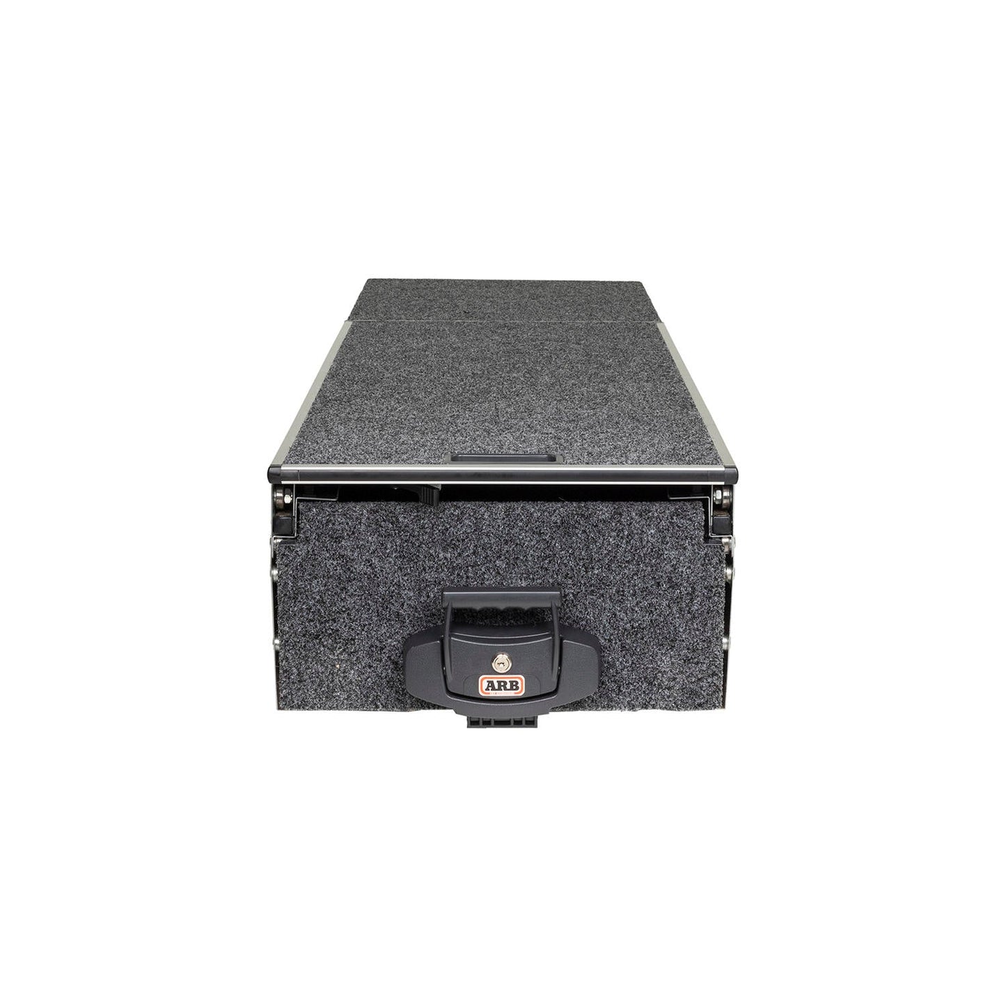 Tiroir ARB 1730x500x320 avec plateau coulissant, robuste et pratique, conçu pour rangement efficace en véhicule ou atelier.
