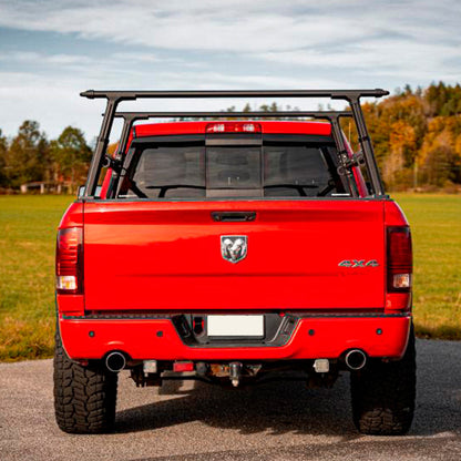Support de benne universel en aluminium BULLFACE pour pickup, robuste et léger, adapté à divers modèles de véhicules utilitaires.