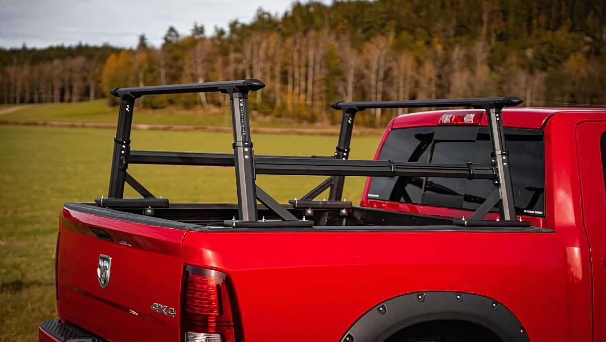 Support de benne universel pour pickup en aluminium BULLFACE, robuste et léger, adapté pour chargement et transport.