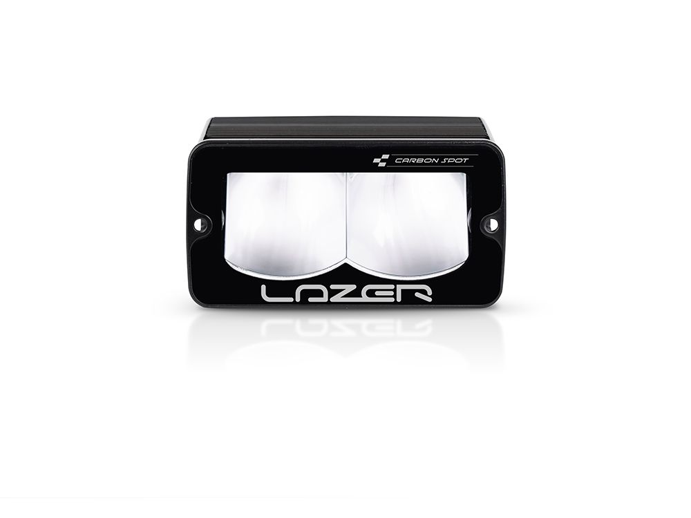 Projecteur LED compact LAZER LAMPS Carbon-2 Spot Gén.3 avec fixation latérale, éclairage puissant et design noir carbone.