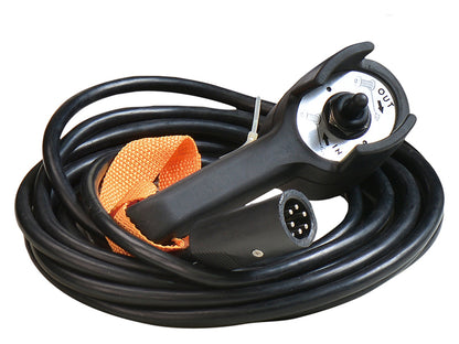 Télécommande filaire COMEUP pour treuil 4x4, compatible avec 3 ou 6 broches, accessoire essentiel pour contrôle de treuils.