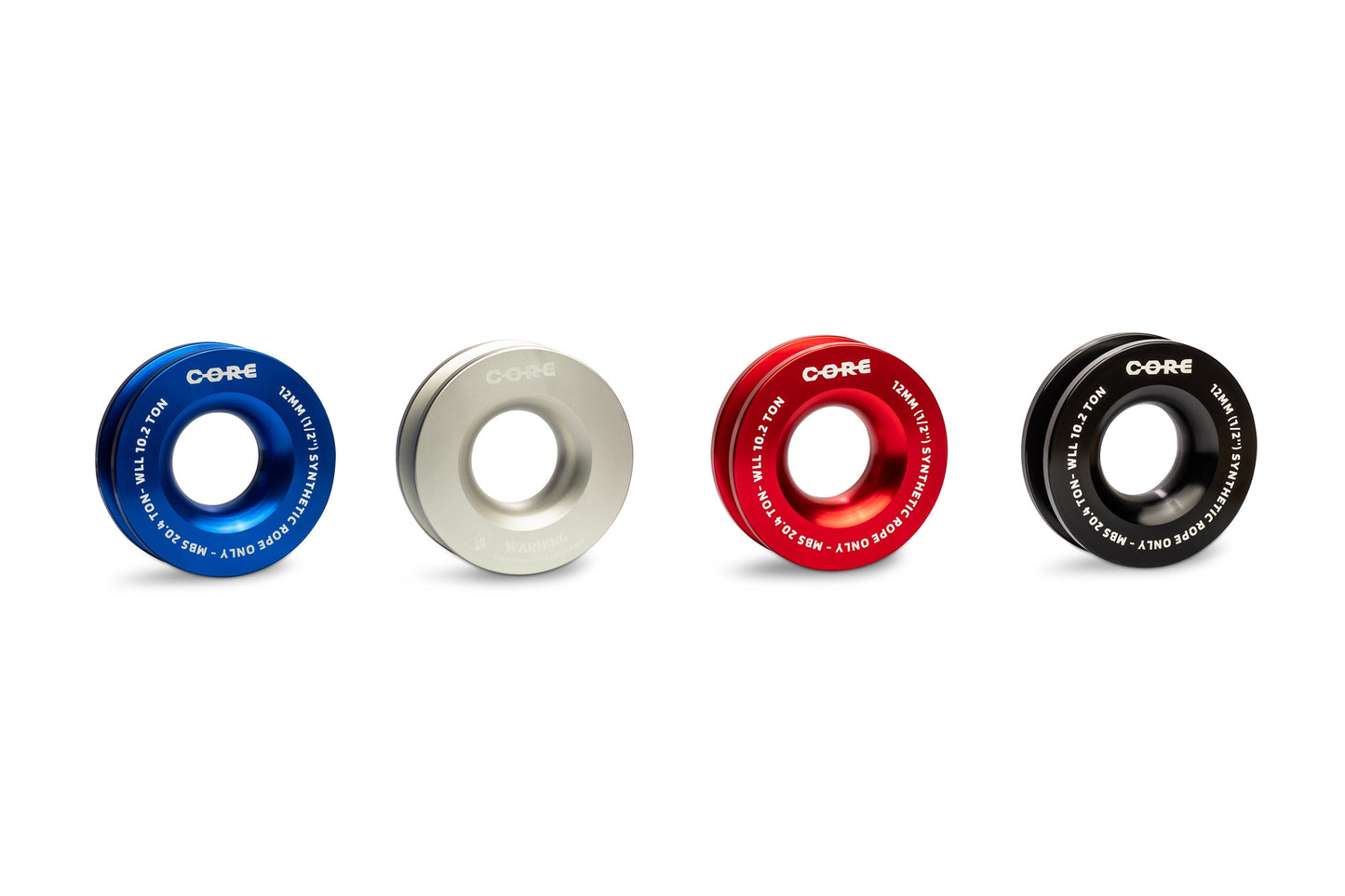Poulie de renvoi Core Donut 98mm avec corde synthétique 20.4T, accessoire pour treuils, marque CORE, solide et durable.