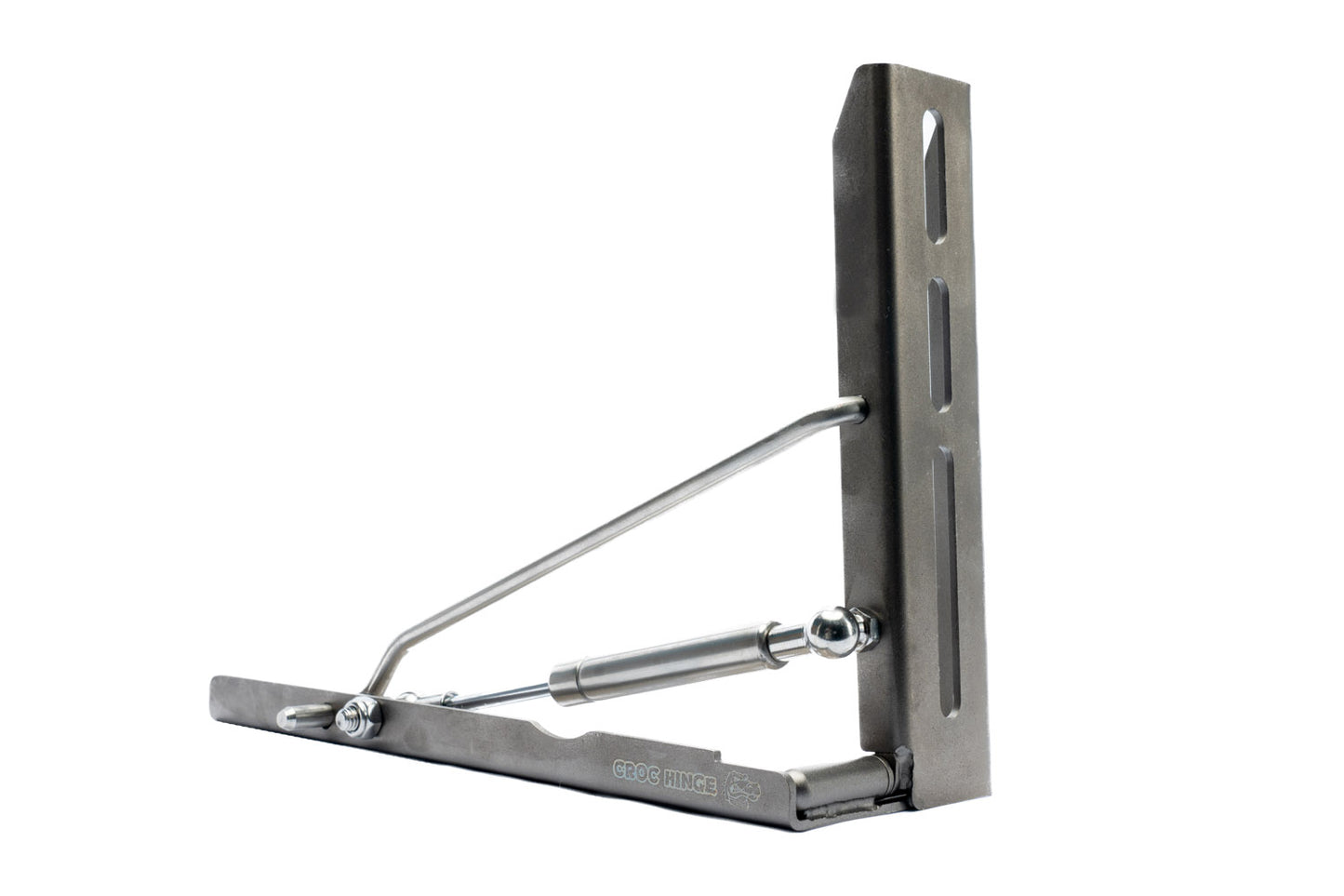 Support de auvent rabattable CROC HINGE pour 4x4, robuste et polyvalent, idéal pour auvents en véhicule tout-terrain.