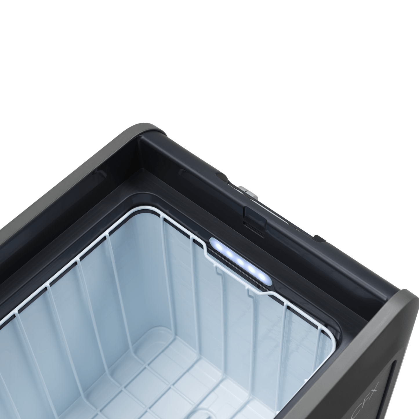 Réfrigérateur portable Dometic CFX5 95 DZ avec double zone de 94L, vue du produit en extérieur.