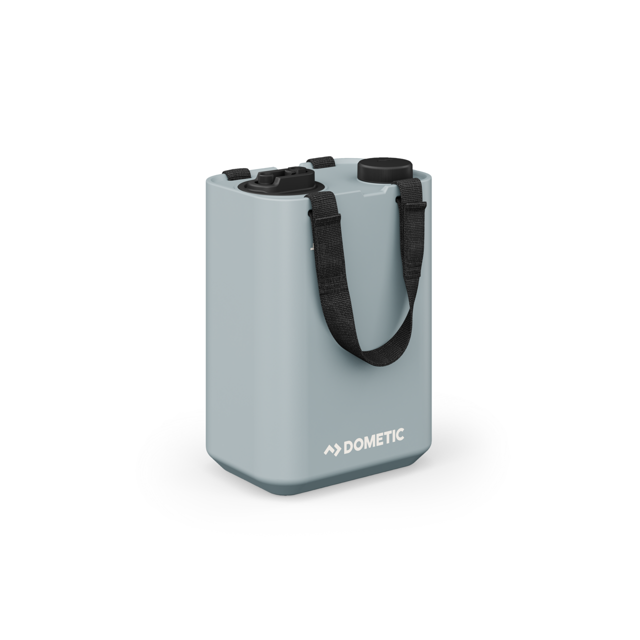 Réservoir d’eau DOMETIC GO 11L avec robinet, capacité de 11 litres, en couleur glacier, pour usage en camping ou extérieur.