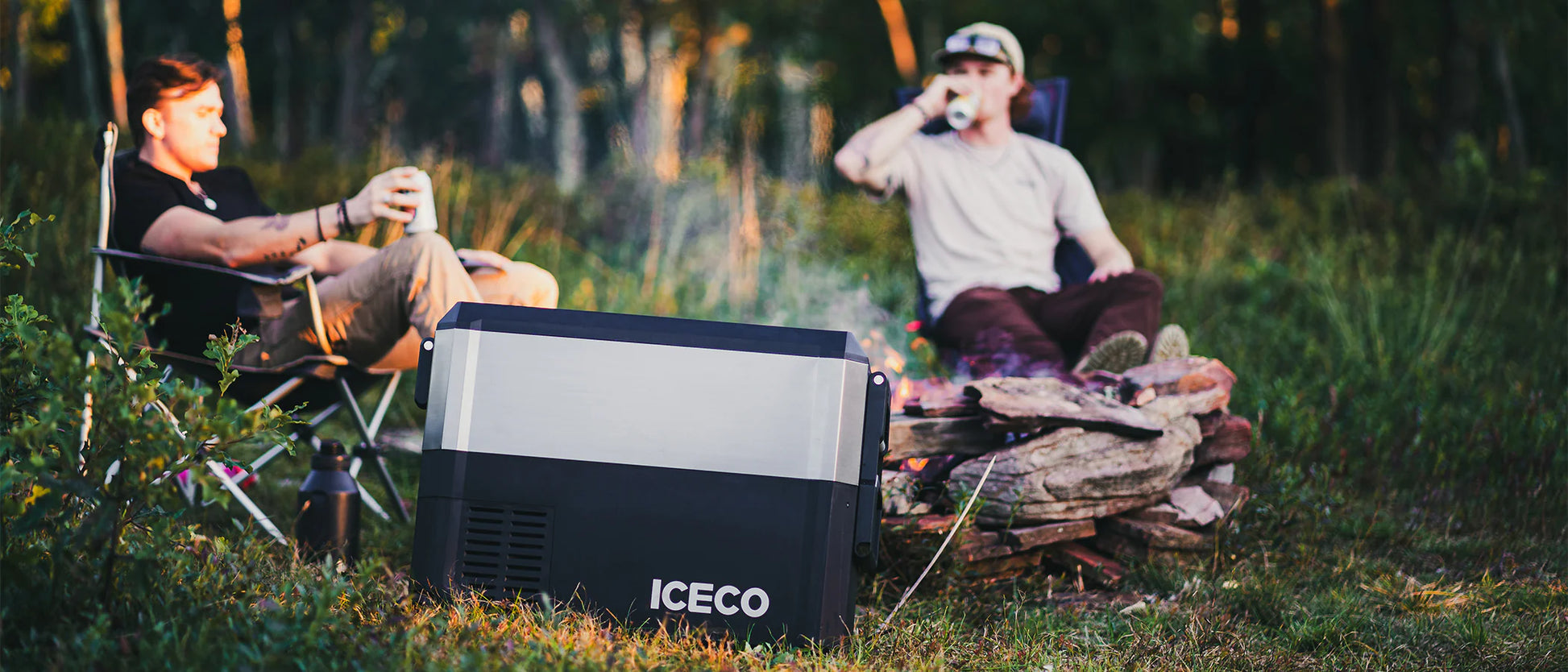 Glacière ICECO JP50 PROS 50L, frigo et freezer off-road, portable avec compresseur pour camping et aventure en plein air.