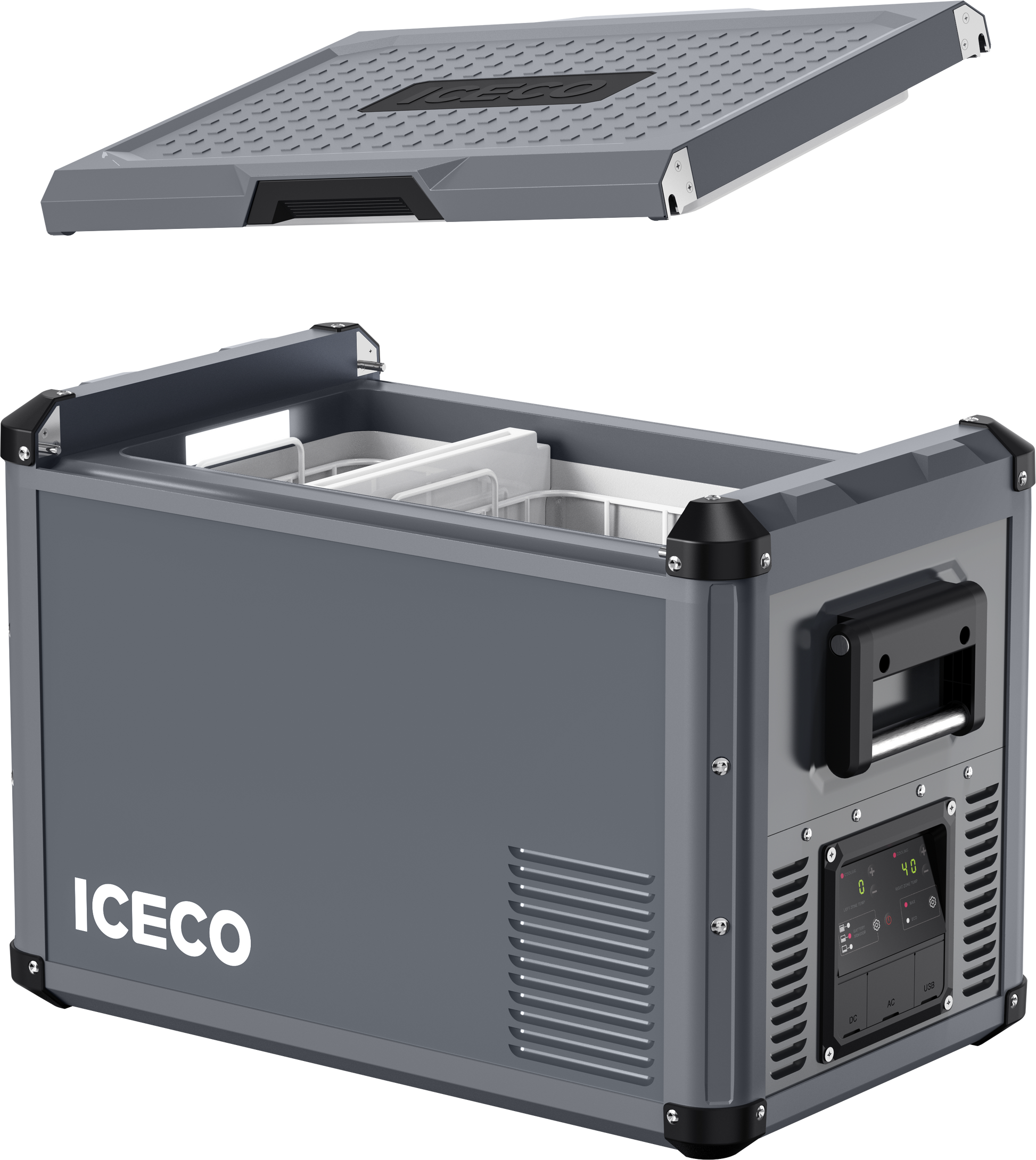 Glacière ICECO VL35ProS 35L portable pour 4x4 OffRoad, frigo de compression avec accessoires pour voyage outdoor