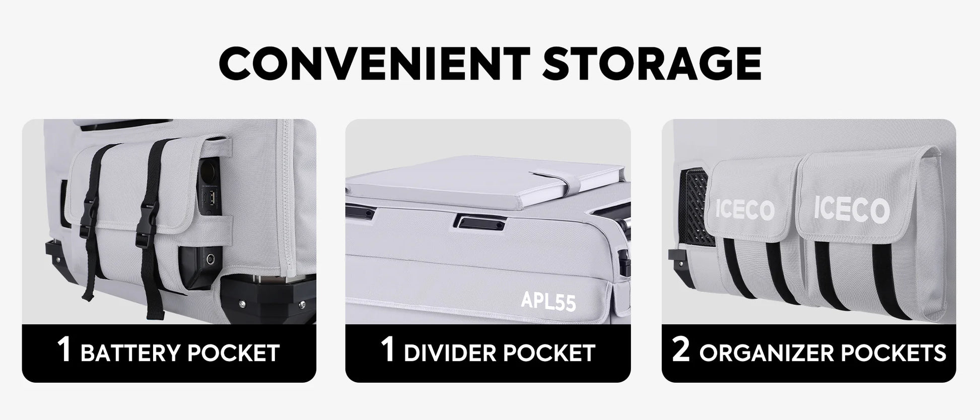 Housse isolante ICECO APL55 pour frigo, protection efficace et maintien de la température, accessoire pratique pour refroidisseur.
