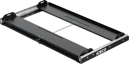 Plateau coulissant ICECO Heavy-Duty pour frigo, sécurité et accès facile, accessoire pratique pour réfrigérateur ICECO.