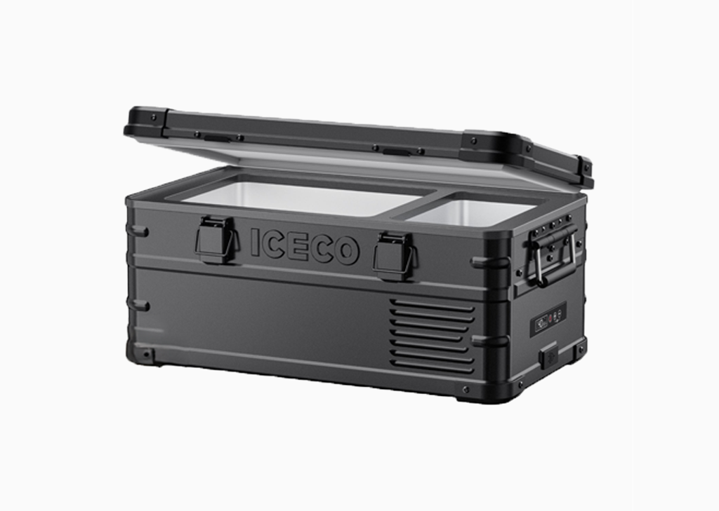 Réfrigérateur/congélateur ICECO APL20 20L noir portable et connecté, idéal pour le transport et le stockage d'aliments.