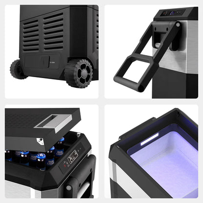 Réfrigérateur congélateur ICECO JP30 PROS, 30L, zone unique, compact et portable, idéal pour le camping ou les activités extérieures.