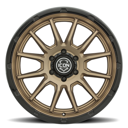 Jante ICON Alloys Cajon Bronze pour 4x4, jantes en alliage léger avec finition bronze pour véhicules tout-terrain.