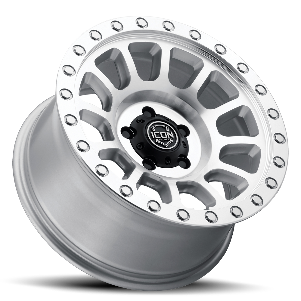 Jantes ICON Alloys HULSE pour 4x4, finition robuste et design moderne, avec détails métalliques visibles.