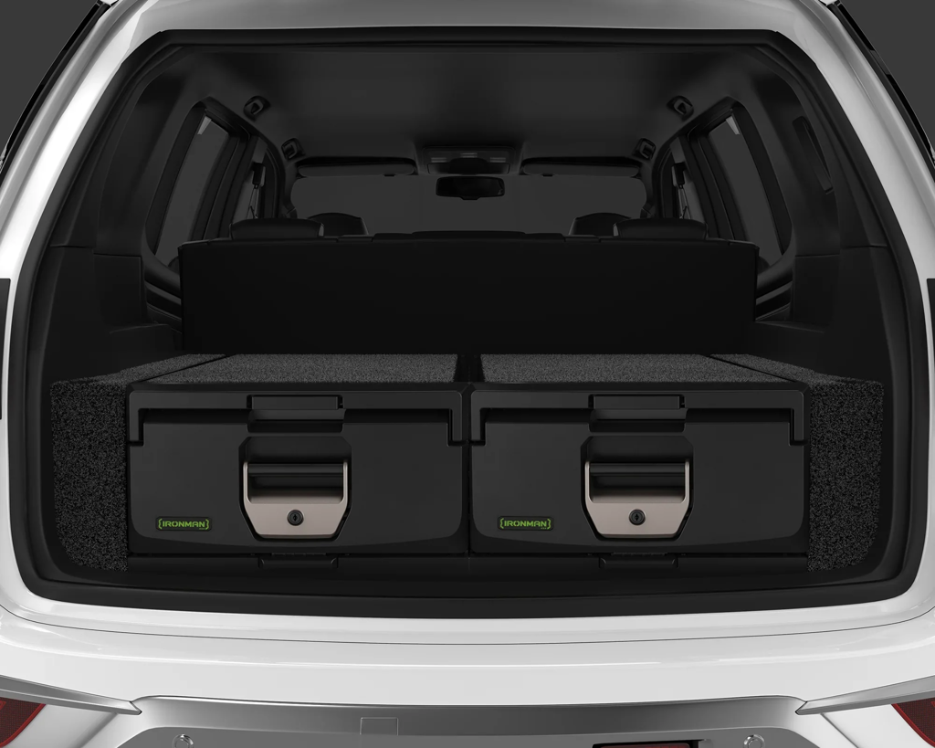 Kit de 2 tiroirs standard IRONMAN 4x4 pour pickup double cab, avec hauteur maximale, rangement pratique et robuste.