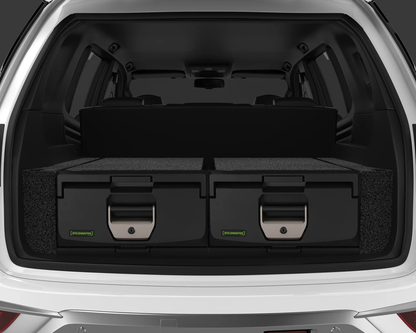 Kit de 2 tiroirs standard IRONMAN 4x4 pour pickup double cab, avec hauteur maximale, rangement pratique et robuste.