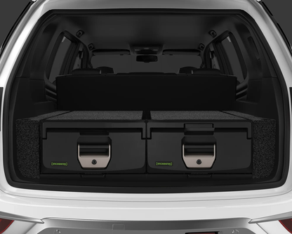 Kit de 2 tiroirs standard IRONMAN 4x4 pour pickup double cab, avec hauteur maximale, en métal robuste.