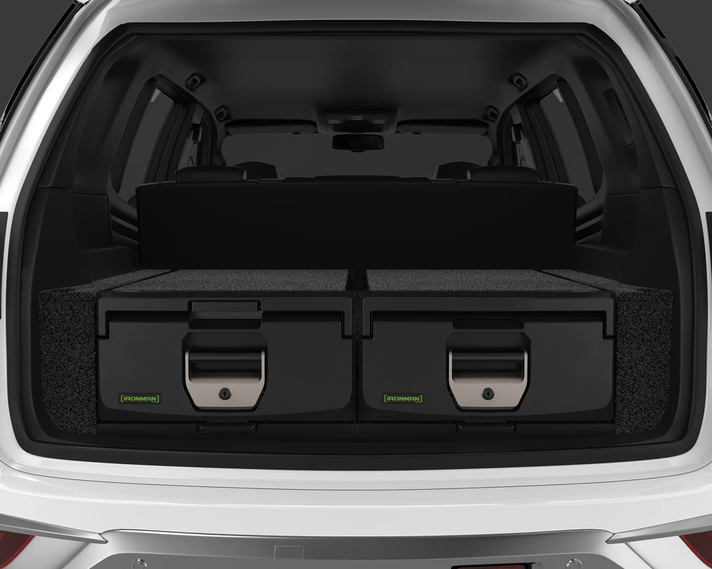 Kit de 2 tiroirs standards pour pickup double cab Ironman 4x4, avec hauteur maximale, installation pratique et robuste.