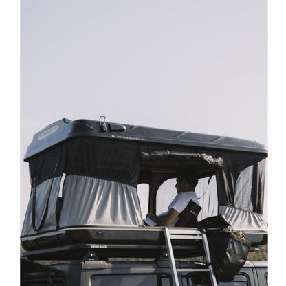 Paire de sièges pliables confort pour tente de toit James Baroud, accessoires pratiques pour camping et voyage en plein air.