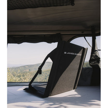 Paire de sièges pliables James Baroud pour tente de toit, confortables et légers, accessoires pour camping en plein air.