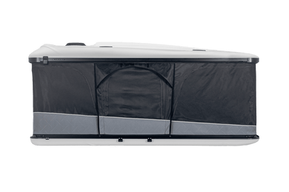 Tente de toit James Baroud Odyssey L, modèle spacieux avec fenêtre panoramique, installation facile, haute qualité et confort 360°.