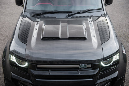 Capot Carbone Ventrilé KAHN Luxe - Defender 90/110/130 (2020+) sur Xperts4x4 Accessoires 4x4 Off-Road