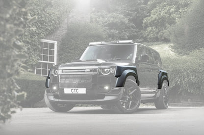 Kit de carrosserie KAHN Wide Track pour Defender 110 2020+ avec look agressif et élégant, tuning premium pour véhicule tout-terrain.