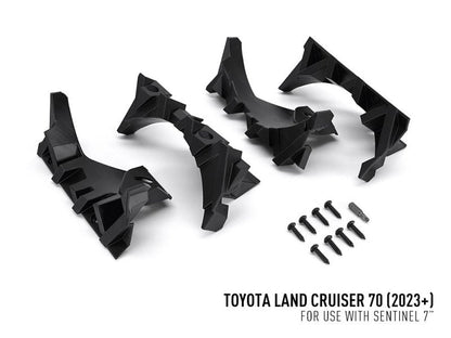 Kit intégration calandre Sentinel 7" Elite Yellow pour TOYOTA Land Cruiser GDJ79 2025+ - LAZER - Toyota Land Cruiser 78/79