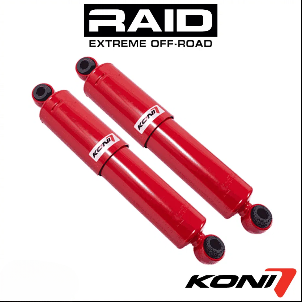 Amortisseur KONI Heavy Track RAID pour INEOS Grenadier, suspension rehaussée de 0 à 50 mm, image montrant le produit.